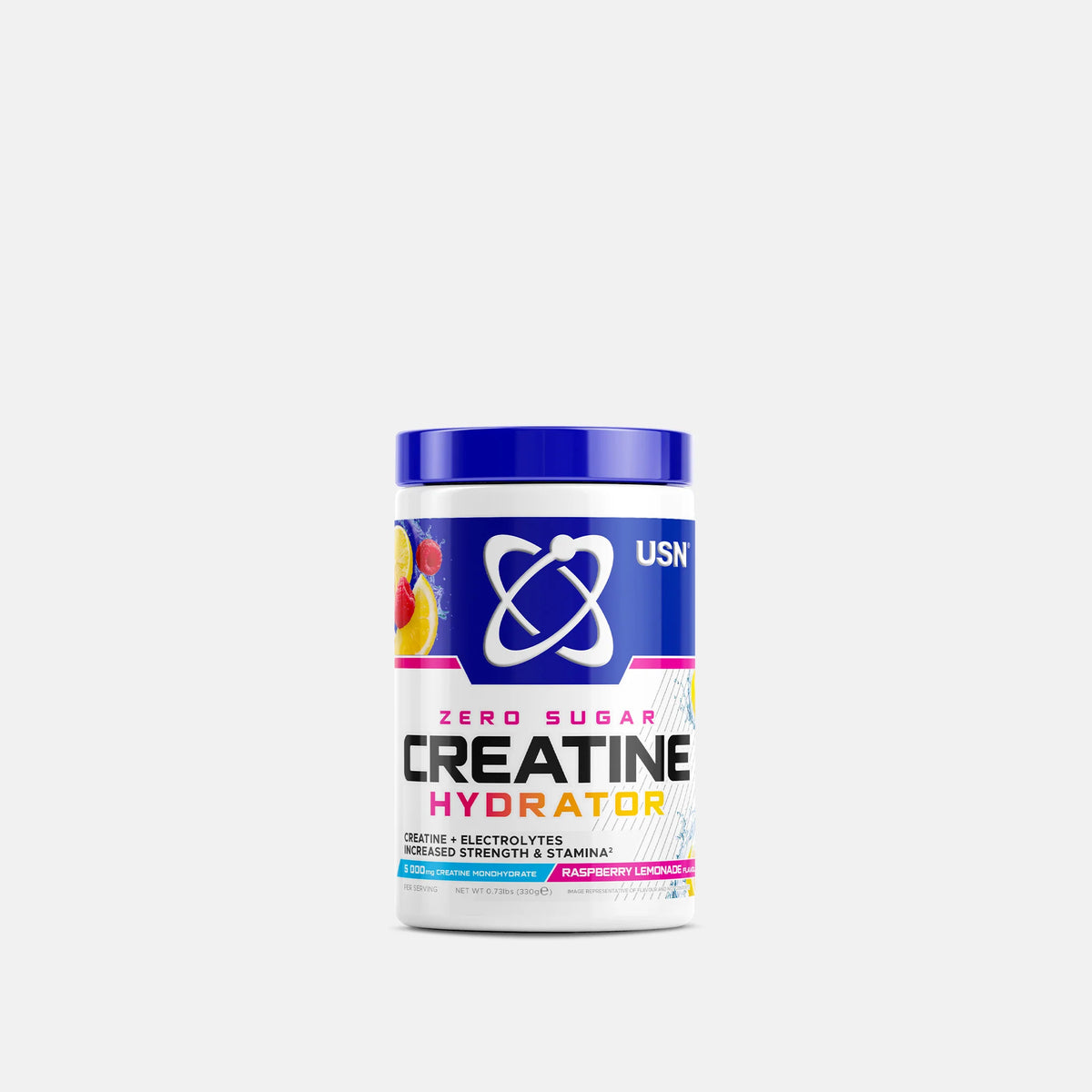 USN Zero Sugar Creatine Hydrator Raspberry Lemonade 330g – The Health Store