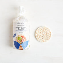 Load image into Gallery viewer, Organic Brown Rice Cakes - Lightly Salted 120g
