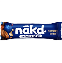 Load image into Gallery viewer, Nakd Blueberry Muffin Raw Fruit &amp; Nut Bar 35g.
