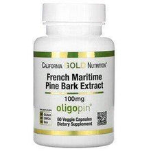 Load image into Gallery viewer, California GOLD Nutrition French Maritime Pine Bark Extract, Oligopin, 100 mg, 60 Veggie Capsules
