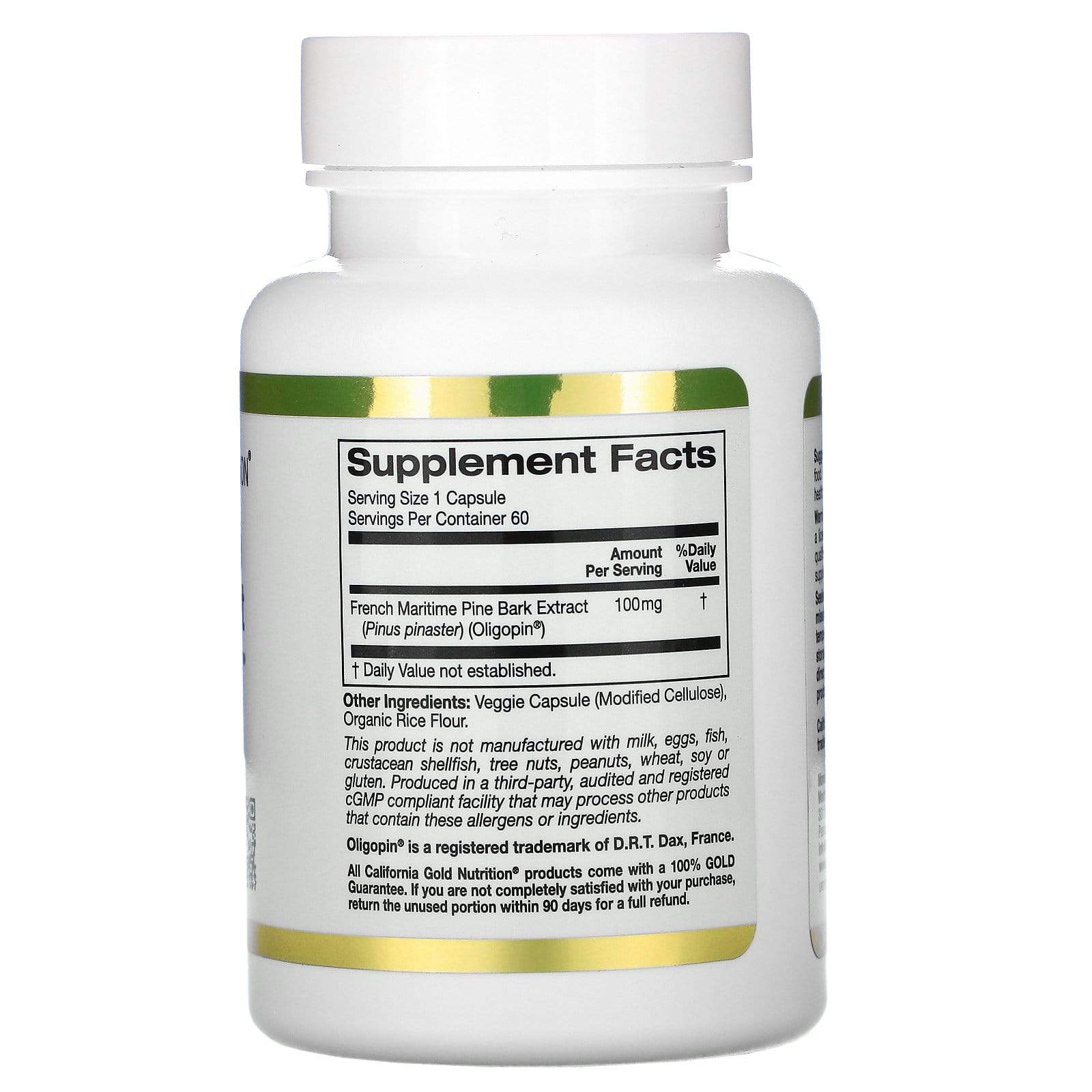 CGN French Maritime Pine Bark Extract 100mg 60 caps – The Health Store