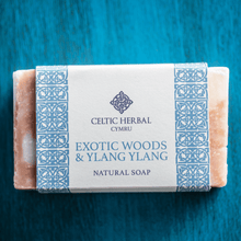 Load image into Gallery viewer, Celtic Herbal Exotic Wood &amp; Ylang Ylang Soap 100g - Handmade Natural Soap Bar

