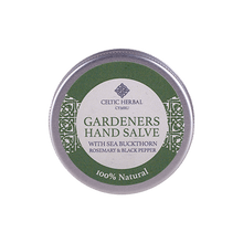 Load image into Gallery viewer, Celtic Herbal Gardeners Hand Salve with Sea Buckthorn, Rosemary &amp; Black Pepper 25g
