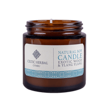 Load image into Gallery viewer, Celtic Herbal Natural Exotic Wood &amp; Ylang Candle - Natural Soy Candle 100g
