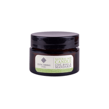 Load image into Gallery viewer, Celtic Herbal Natural Mandarin, Lime &amp; Basil Candle - Natural Soy Candle - Travel Size 20g
