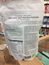 Load image into Gallery viewer, Clearspring Organic Raw 100% Hemp Seed Protein Powder 350g
