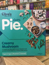 Load image into Gallery viewer, Clives Organic Pie Creamy Mushroom Pie
