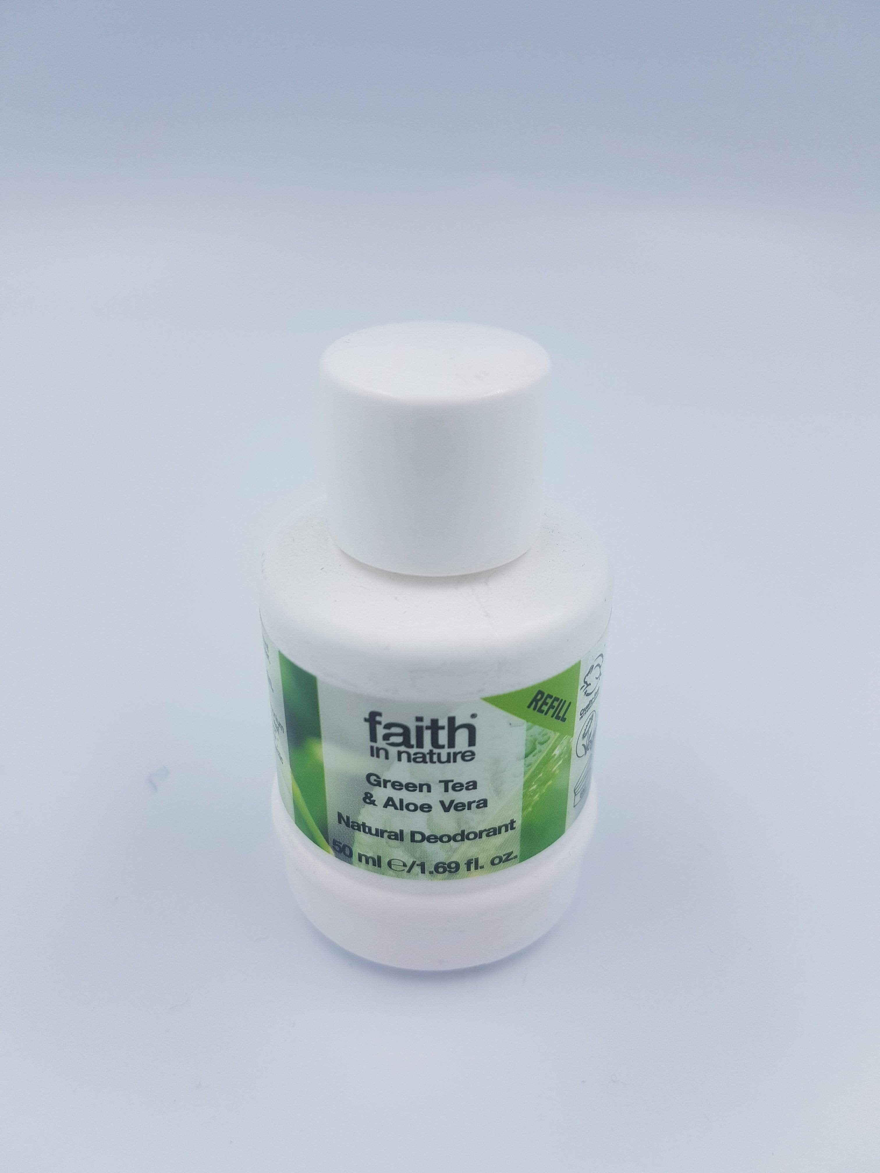 Faith In Nature Green Tea & Aloe Vera Deodorant Refill 50ml – The Health Store
