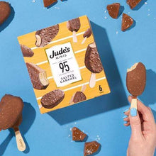 Load image into Gallery viewer, Jude&#39;s Low Calories Mini Sticks Salted Caramel 6 Pack
