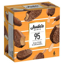 Load image into Gallery viewer, Jude&#39;s Low Calories Mini Sticks Salted Caramel 6 Pack
