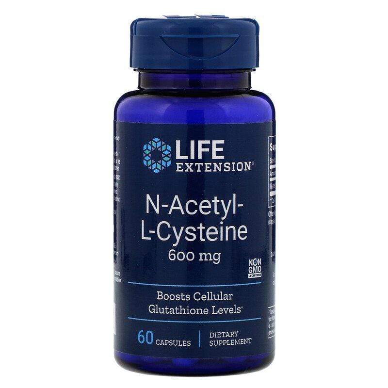 Life Extension N-Acetyl-L-Cysteine 600mg 60 caps The Health Store Life Extension N-Acetyl-L-Cysteine 600mg 60 caps The Health Store