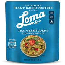 Load image into Gallery viewer, Loma Linda Thai Green Curry with Meat Free Chicken and Rice 284g
