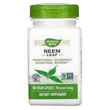 Load image into Gallery viewer, Nature’s way Neem Leaf 950 mg 100 Vegan Capsules
