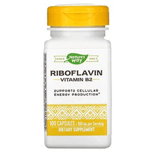 Load image into Gallery viewer, Nature&#39;s Way Riboflavin, Vitamin B2, 100 mg, 100 Capsules
