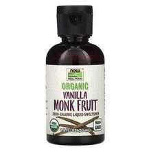 Load image into Gallery viewer, Now Foods Organic Monk Fruit Liquid Sweetener Vanilla 53ml
