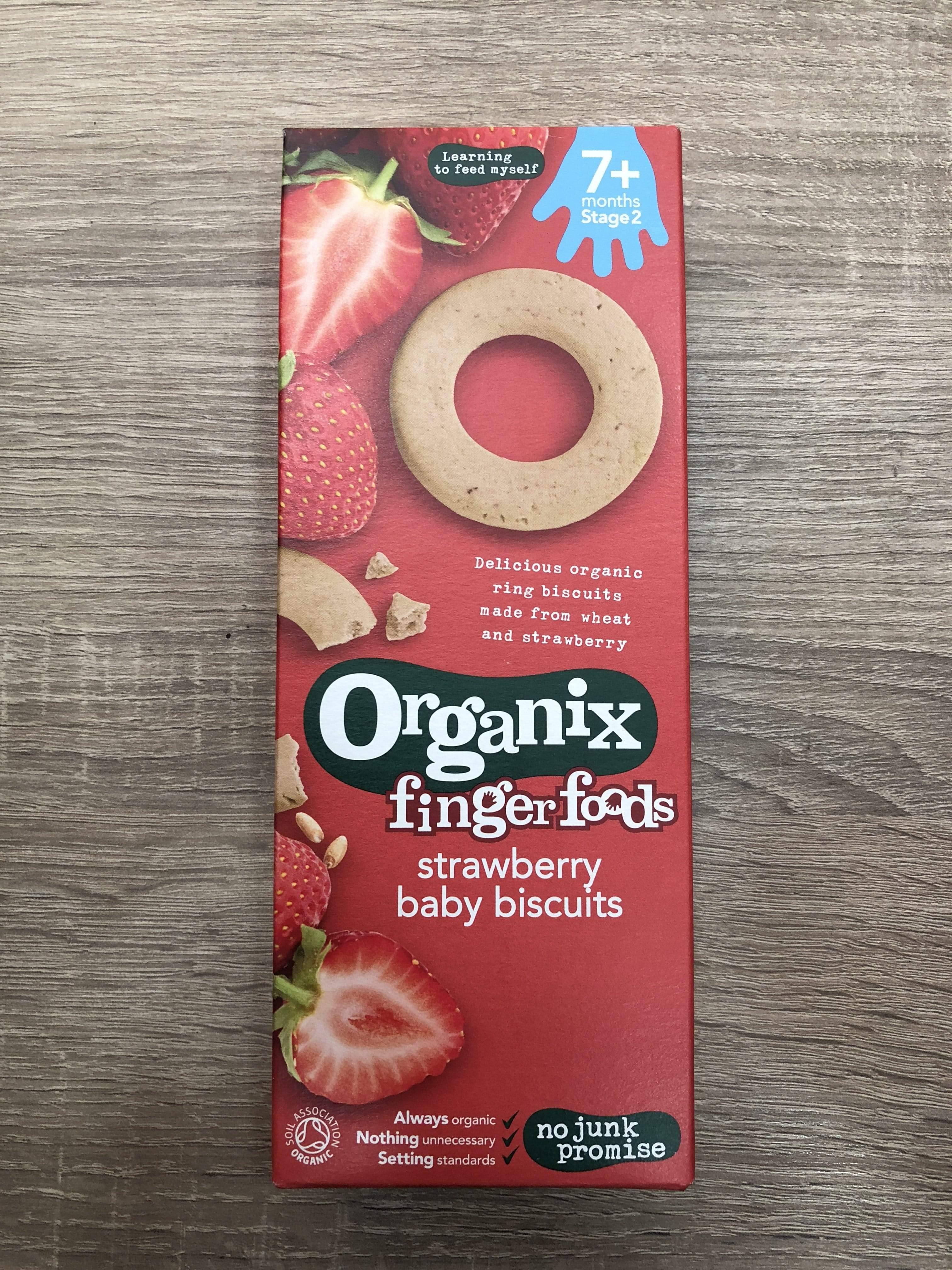 Organix strawberry discount baby biscuits