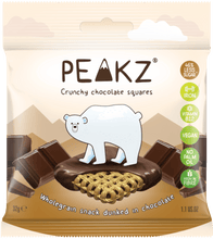 Load image into Gallery viewer, Peakz Plain Crunchy Chocolate Squares 32g
