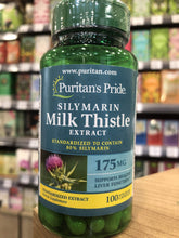 Load image into Gallery viewer, Puritans Pride Milk Thistle (Silymarin) 175mg 100 caps
