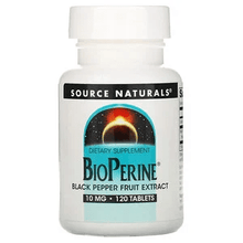 Load image into Gallery viewer, Source Naturals BioPerine 10mg 120 Tablets
