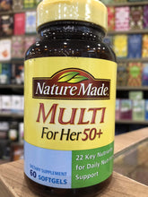 Load image into Gallery viewer, The Health Store Natures Made Multi for Her 50+ 60 softgels
