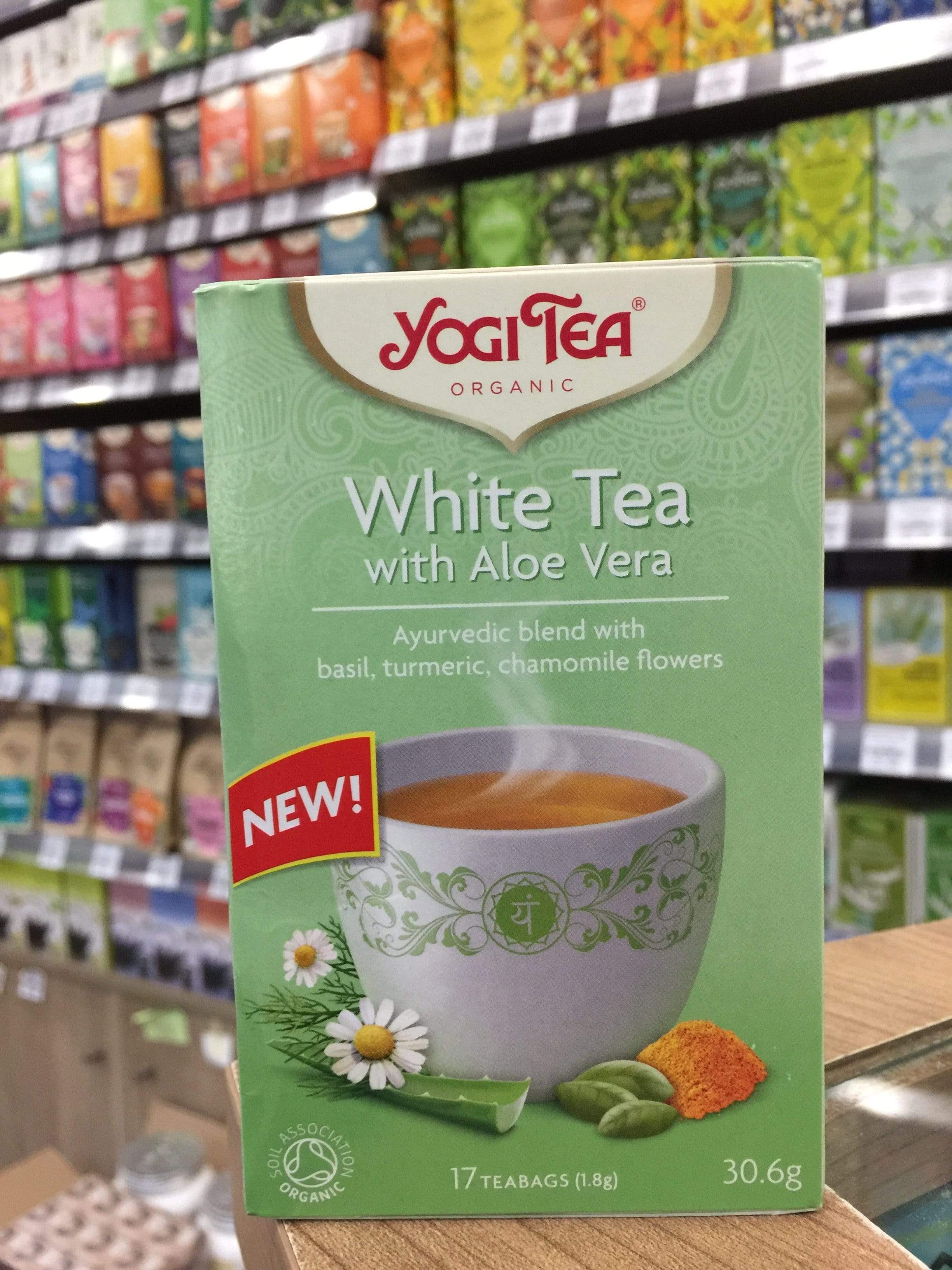 Yogi White Tea with Aloe Vera 17 bags – The Health Store
